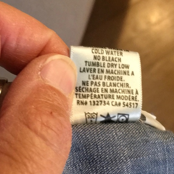 Bella Dahl Chambray Off Shoulder Mini Dress, S - Picture 8 of 8